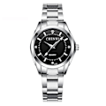 Miniatyrbild 1 av 5: 6 Färger Chenxi Märkesklocka Lyxiga Kvinnors Avslappnade Klockor Vattentät Klocka Kvinnor Mode Klänning Rhinestone Armbandsur Cx021b 021B Black Dial
