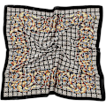 Miniatyrbilde 5 av 5: Hodetørkle som silkesatin, Olaof-tørkle for kvinner, sove, firkantet, designer bandana, Olaof-tørkle Style 9