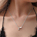 Miniatyrbilde 3 av 5: Par-halskje med bokstavform Unisex Alloy Stainless Men anheng for gave BoSaiD Silver X
