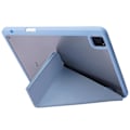 Miniatyrbild 2 av 5: iPad Pro 13 (2024) Fodral Origami Stativ Läder Tabletskydd med Auto Wake / Sleep - Babyblå Multicolor Baby Blue