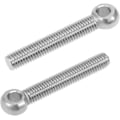 Miniatyrbilde 4 av 5: 2 stk. Øyebolt løfteøye M8 x 50mm rustfritt stål 304 gjenger