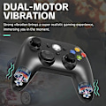 Pikkukuva 4 / 5: Langaton/langallinen ohjain Xbox 360 -peliohjain kaksoisvärinä Turbo-toiminnolla, yhteensopiva Xbox 360/360 Slimin ja PC Windowin kanssa XBOX 360 Wireless