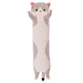Miniatyrbild 5 av 5: 50-130cm Kawaii Lång Plushkatt Fylld Mjuk Kattleksak Soffa Ryggkudde Kudde Babyföljeslagare Dockor Flickors Födelsedagspresenter Orange 110cm