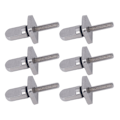 Miniatyrbilde 5 av 8: 6 stk. Fine Screw M4 Tråd 316 Rustfritt Stål Sterk Rustbestandig Tommelskrue for Surfebrett Longboard Finér