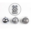 Miniatyrbilde 3 av 5: Julepyntkule Juleristpynt Juleristanheng Julegavepynt 12 stk GREY 8CM