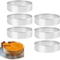 Kakform - 6 delar - Ø 8cm*2cm*0.8mm - Rostfritt stål - Kakform