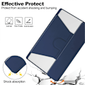 Miniatyrbilde 5 av 5: Etui for Lenovo Tab M11/Xiaoxin Pad 11 2024 PU+Akryl Tablett Stativdeksel med Bluetooth Tastatur Multicolor Style B