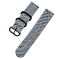 Pikkukuva 1 / 4: Suunto 9/9 Baro/7/D5 -kellolle 24 mm nyloninen ranneke pyöreällä soljella Grey