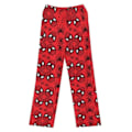 Miniatyrbild 1 av 3: Dam Pyjamasbyxor med Jultomte-Cartoon i Fleece, Flickor Katt-Tryckt Flanell Sovbyxor Present (Helt Tryckt) Red Spider M