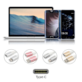 Miniatyrbild 4 av 5: USB-C Förlängningskabel USB 3.1 Typ C Hane till Hona Förlängningskabel Adapter Konverterare Data Synkronisering Ch