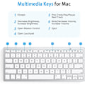 Miniatyrbild 5 av 5: Bluetooth-tangentbord för Mac, kompakt trådlöst tangentbord kompatibelt