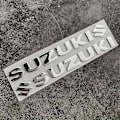 Miniatyrbillede 4 af 5: Til Suzuki Klistermærke 3D Tank Decal Logo Guld Emblem Red Small