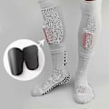 Miniatyrbillede 3 af 5: 1 par mini professionelle fodboldskinnebensskinner, mini fodboldskinnebensskinne sæt, neutrale anti-slip fodboldskinnebensskinner, Hvid-Yvan