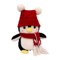 Miniatyrbild 1 av 5: Plush Pingvin Leksak Söta Utseende Super Mjukt Fullt Fyllt Sovhjälp Fylld Djurdocka Soffa Ornament Red S
