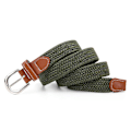 Miniatyrbillede 1 af 4: Elastisk stof flettet bælte, slidstærkt strækvævet bælte til unisex mænd/kvinder/unge green Wrap tail