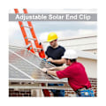 Miniatyrbillede 5 af 5: 12 Pak Solcellemodulholder Endeklemme, Endeklemme til Montering af Solpanel, Sideklemme til PV Sol
