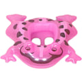 Miniatyrbild 1 av 4: Simrör för pool - Uppblåsbara poolflottörer för barn | Vattenlek Poolring Djur Glowing Eye Groda, Rid på poolparty, Bekväm pink sitting circle