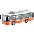 Miniatyrbillede 1 af 5: Legetøjsbilmodel Gave Til Børn Cool Stilfuld Lys Musik Inerti Bus Bus Simulation Orange tram (911b)