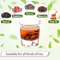 Miniatyrbillede 6 af 7: Te-bladinfuser, 304 rustfrit stål te-si, te-infuser mesh te-kuglefilter med kæde til løs te