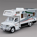 Pikkukuva 2 / 5: 1:28 Alloy Luxury RV Caravan Vehicles Automalli Valettu Metalli Leiruriauto Matkailuauto Malli Ääni Valo Lasten Leikkikalut Lahjat Yellow