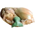 Miniatyrbillede 1 af 3: Miniature Have Statue - Drømme Havfrue Little Mermaid in Conch