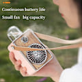 Pikkukuva 5 / 5: Ladattava kannettava tuuletin Vintage-suihkutuletin Sähköinen USB Langaton jäähdytin Mini-retkeily Lataava ilmakostutin Käsituuletin Green fan