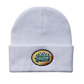 Miniatyrbild 3 av 4: Parappa The Rapper Beanie - Broderad Vinterhatt - Groda Stickad Hatt - Bomulls Skullies Beanies Hatt white