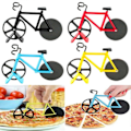 Pikkukuva 2 / 5: Uutuus Pyörän Muotoinen Pizzaleikkuri Kaksoispyörä Leikkuri Keittiö Koti Sisustus Työkalu KAESI Yellow