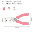 Pikkukuva 2 / 5: 3 kpl Paper Punch Coolrunner Kädessä pidettävä metallinen yksittäinen DIY tähti/sydän-paperileikkuri