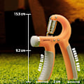 Miniatyrbild 3 av 6: 5-60 kg greppstärkare – Justerbar handgreppsstärkare med rostfritt stålfjäder för starka handleder, fingrar, underarm, händer