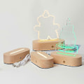 Miniatyrbillede 2 af 5: Lysende Træ LED Lampe Display Base Stand Holdbar Elegant Glas Kunst Sokkel til Boligindretning Large-Warm light