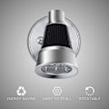 Miniatyrbillede 4 af 5: 12v LED RV Læselampe, 3w RV Læselampe RV Spotlight Væglampe Til RV Interiør