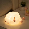Miniatyrbillede 1 af 5: LED Natlampe til Børn, 3-Niveaus Dæmpbar Natlampe til Børneværelse, Fødevaregodkendt Silikone Squishy Lampe Perfekt Sengelampe med Touch