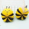 Miniatyrbilde 3 av 6: Bee Svamp Badeball Gul Kroppsvask Skrubber Material PE Massasjebørste for Barn Badetilbehør for Menn Kvinner