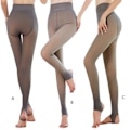 Miniatyrbillede 3 af 5: Dame Vinter Leggings Tykke Bukser Hudgennemsigtige Fleeceforede Termiske Leggings C-90g thin section