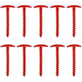 Miniatyrbilde 1 av 5: Teltplugger for camping, bakkespyd hageplugger kraftige teltplugger nylon teltplugger for strand sand gjørmete land gressmark 10 stk rød