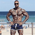 Miniatyrbillede 5 af 5: Herre Fitness Bodybuilding Sportstøj Shorts Camouflage L