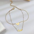 Pikkukuva 3 / 5: Kullatut nilkkakorut naisille Boho Beach Cubic Zirconia Gold Link Chain Jalkakoru Korut