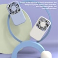 Miniatyrbillede 5 af 5: Mini Bærbar Lommeventilator Kølig Luft Håndholdt Rejse Køling Genopladelig Mini Luftkøler Mini Ventilatorer Ou Pink