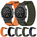Miniatyrbillede 3 af 5: 22mm Nylon Urrem til Garmin Instinct Crossover Solar Grey