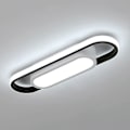 Miniatyrbilde 1 av 5: Moderne LED Taklampe, 24W 1800LM Rektangulær Taklampe, Kaldt Hvitt Lys 6000K Akryl Taklampe for Stue, Soverom, Kjøkken, Gang