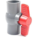 Miniatyrbilde 1 av 3: PVC-kuleventil, U-PVC plastventil, rette koblinger for strømningskontroll og stopp (32 mm)