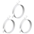 3-pakning 2m Lightning-kabel for lading og overføring 2stk USB-C Hvit - 3-PACK 2M laddkabel
