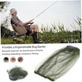 Miniatyrbilde 5 av 5: 4 stk knott hode netting nett anti insekt mygg hode netting nett fint mesh netting deksel birøkt bee slør for utendørs fotturer camping fiske svart grønn