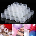 Miniatyrbilde 1 av 5: 50/100 stk Hvelvballongspenne Festballongklips Ringer Kobling 50pcs