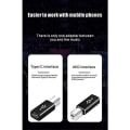 Miniatyrbillede 5 af 5: USB C til USB B adapter (2-pak), kompatibel med printere, MIDI, elektriske klaverer, synthesizere og flere Type-C-enheder/laptops osv. （SORT）