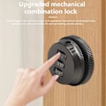 Miniatyrbild 3 av 5: 1 Set Digitalt Lösenordslås Förtjockad 3-siffrig Design Zinklegering Postlåda Låda Säkerhetsnummer Kodlås Daglig Användning Mengxi Black