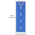 Miniatyrbillede 2 af 5: 6 stk. Elastisk taljeudvider Justerbar taljeudvider Knapforlænger til jeans bukser bukser (6PCS-A)
