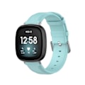 Miniatyrbillede 2 af 5: Læder Urrem Til Fitbit Versa 3 / Sense Light Blue
