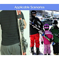Miniatyrbillede 4 af 5: Skimate Skistroppe, Skistroppe til Transport, Skibærerrem blue